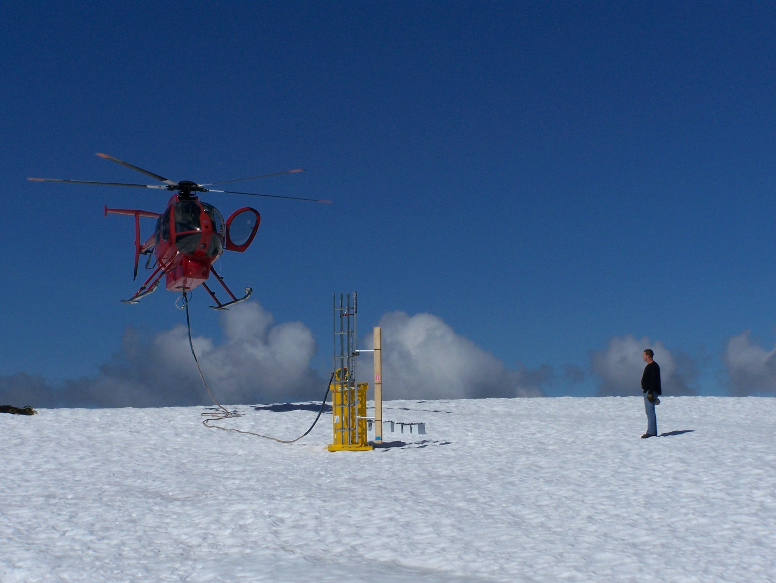 Rob installing a repeater on Mount Julian near Powell River, BC
